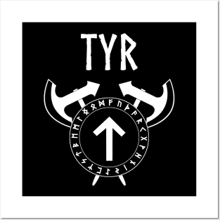Tyr Viking Warrior God Posters and Art